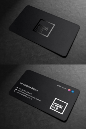 Design de Carte de Visite par INDIAN_Ashok pour Pruni and Co | Design : #21662290