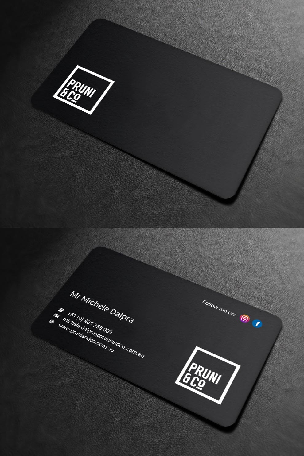 Design de Carte de Visite par INDIAN_Ashok pour Pruni and Co | Design #21662292