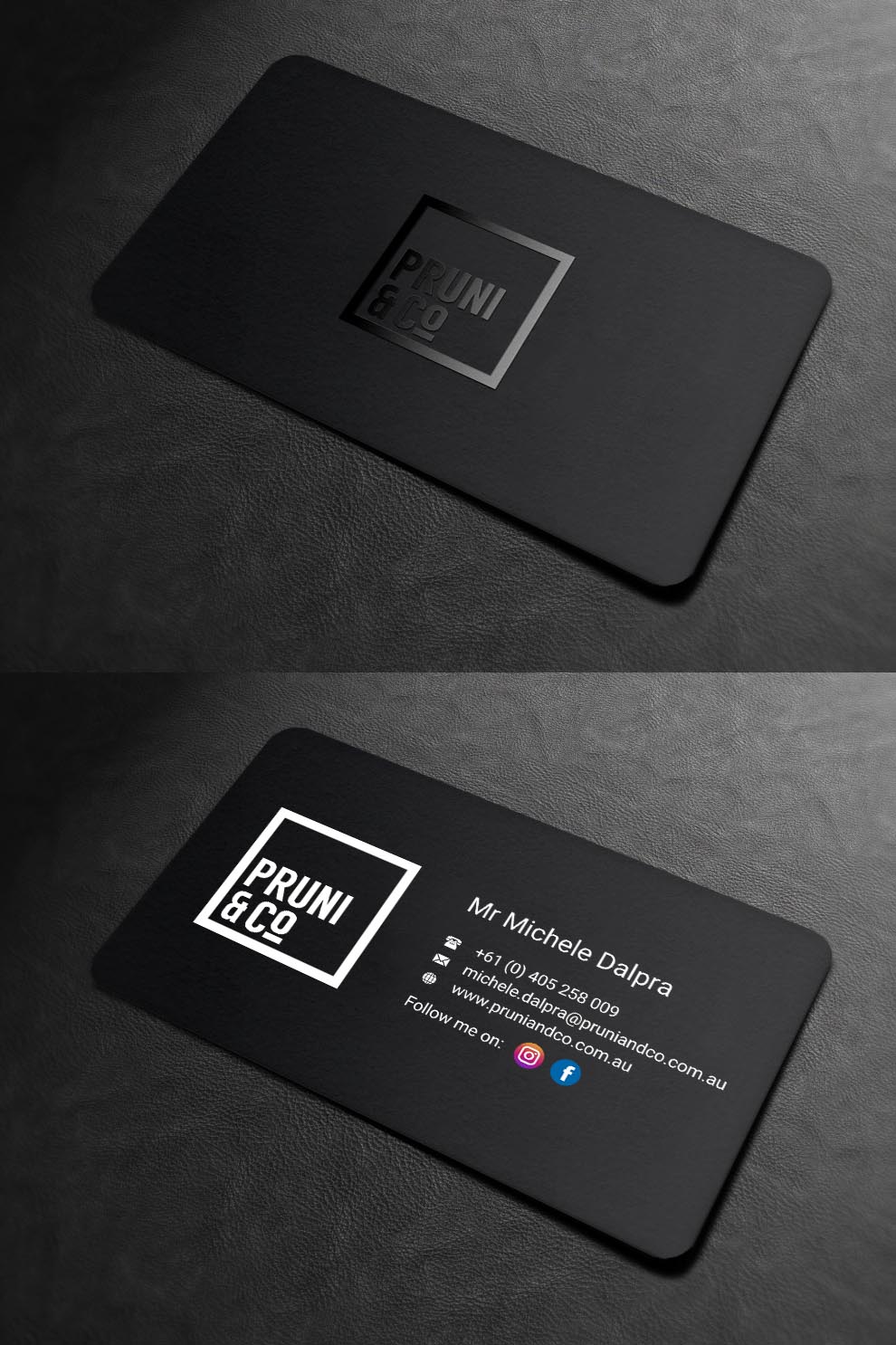 Design de Carte de Visite par INDIAN_Ashok pour Pruni and Co | Design #21662293