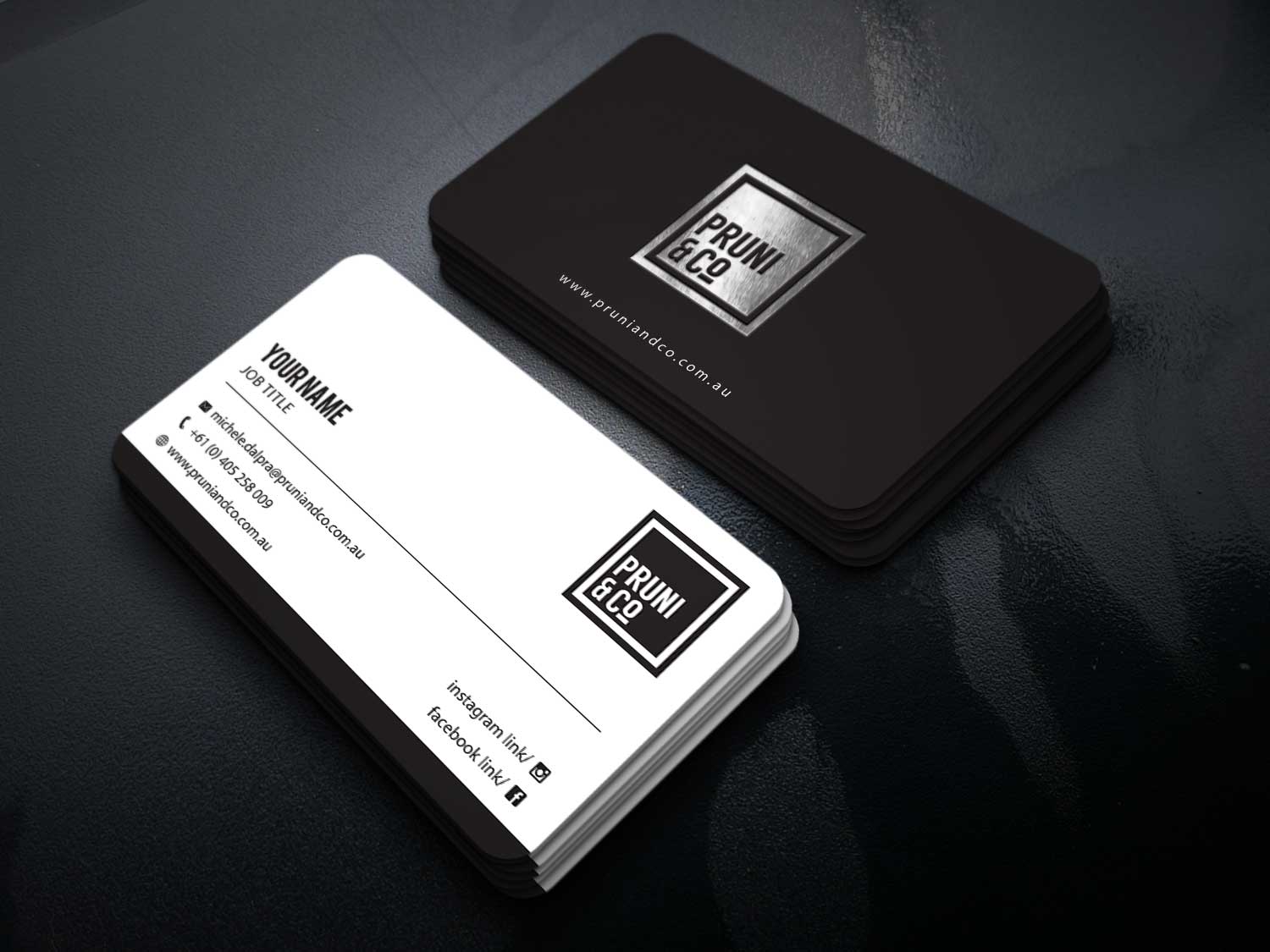 Design de Carte de Visite par Riz' pour Pruni and Co | Design #21663142