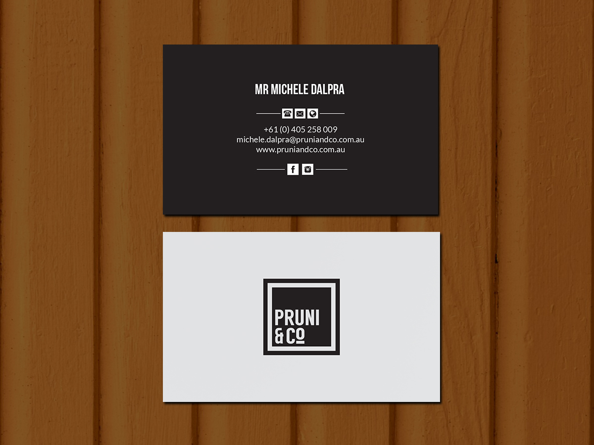 Business Card Design by Creations Box 2015 for Pruni and Co | Design #21666167
