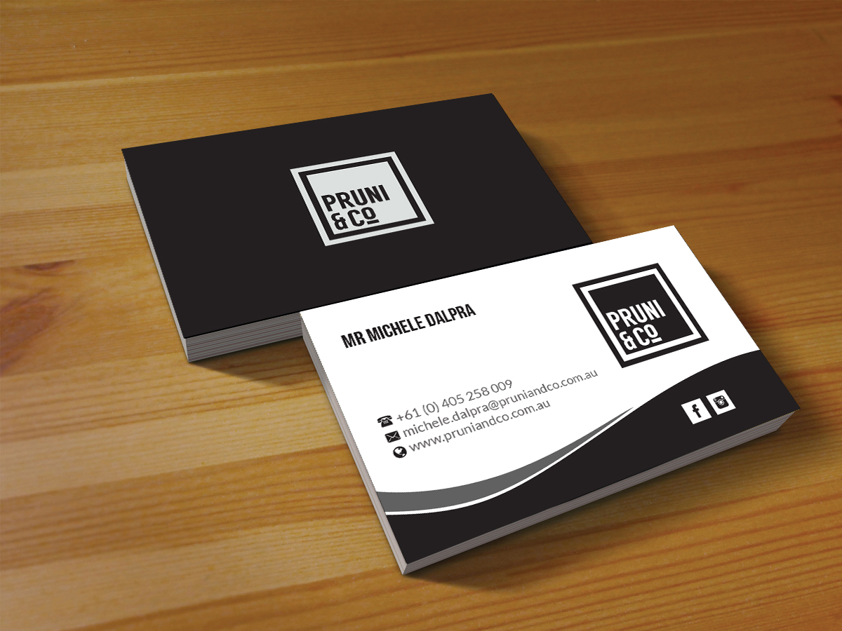 Business Card Design by Creations Box 2015 for Pruni and Co | Design #21666169