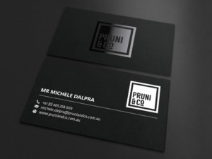 Design de Carte de Visite par LAXMI DESIGNHUB pour Pruni and Co | Design : #21665580