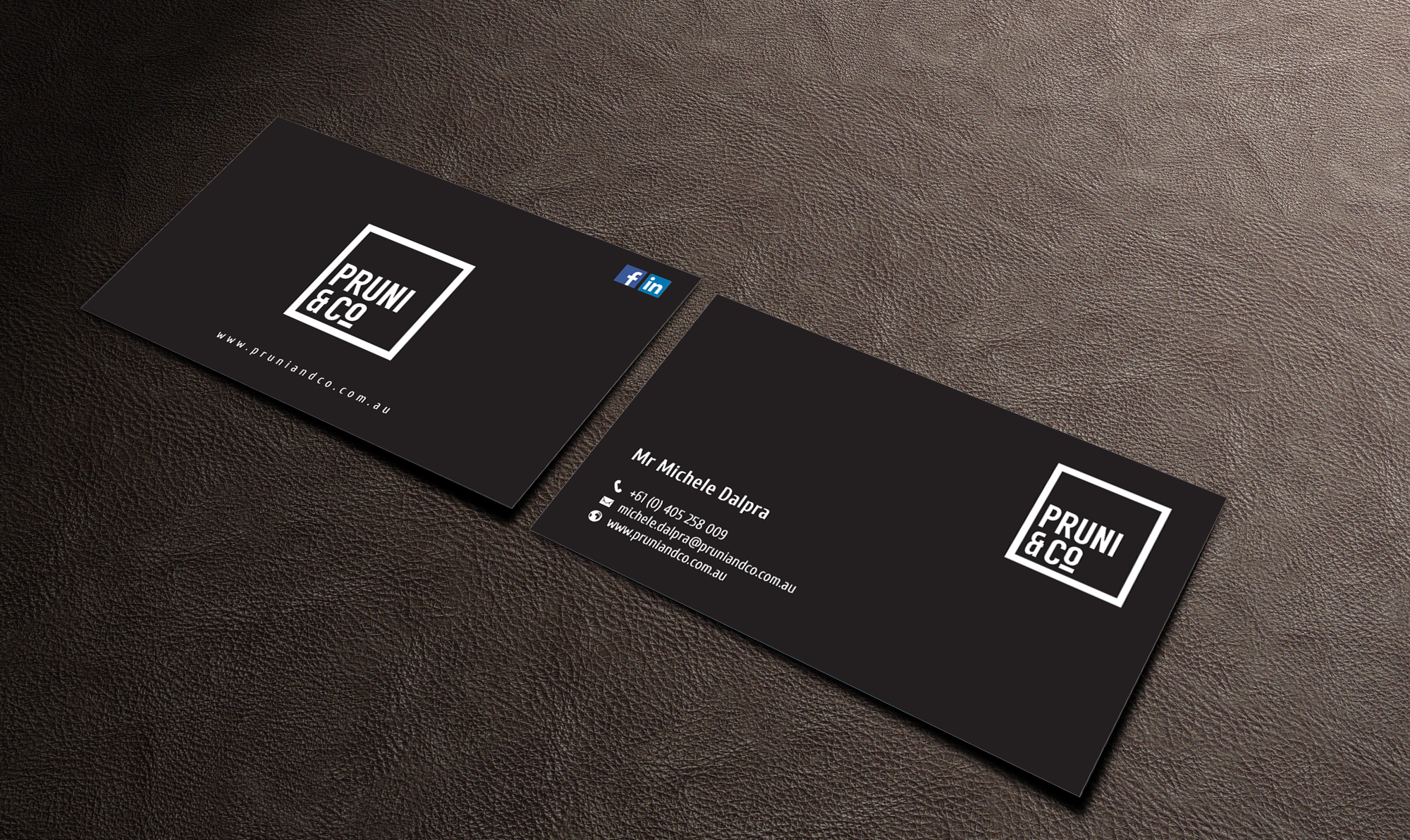 Business Card Design by chandrayaan.creative for Pruni and Co | Design #21661544