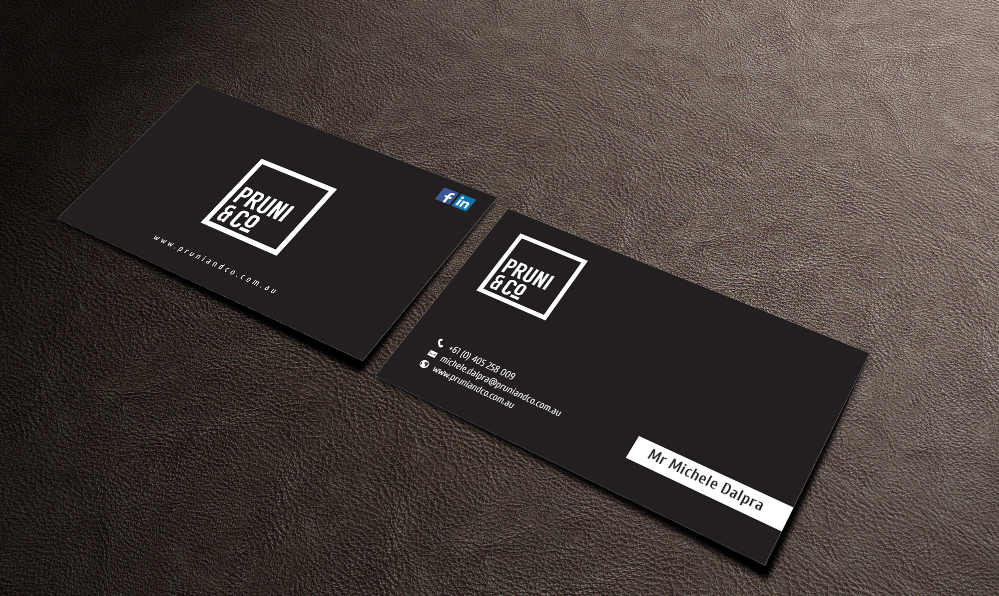 Visitenkarten-Design von chandrayaan.creative für Pruni and Co | Design #21661553