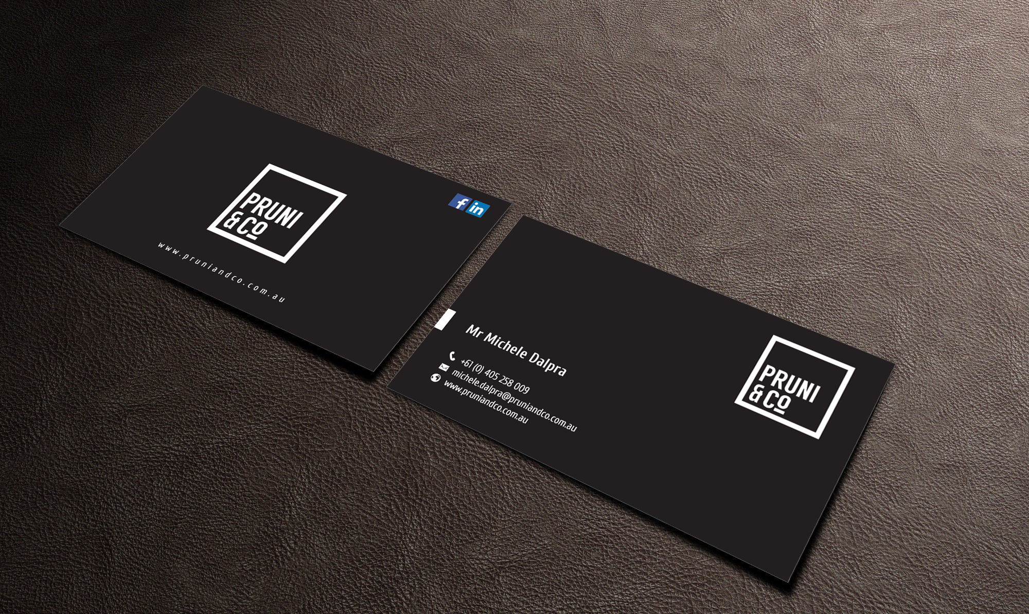 Business Card Design by chandrayaan.creative for Pruni and Co | Design #21661555