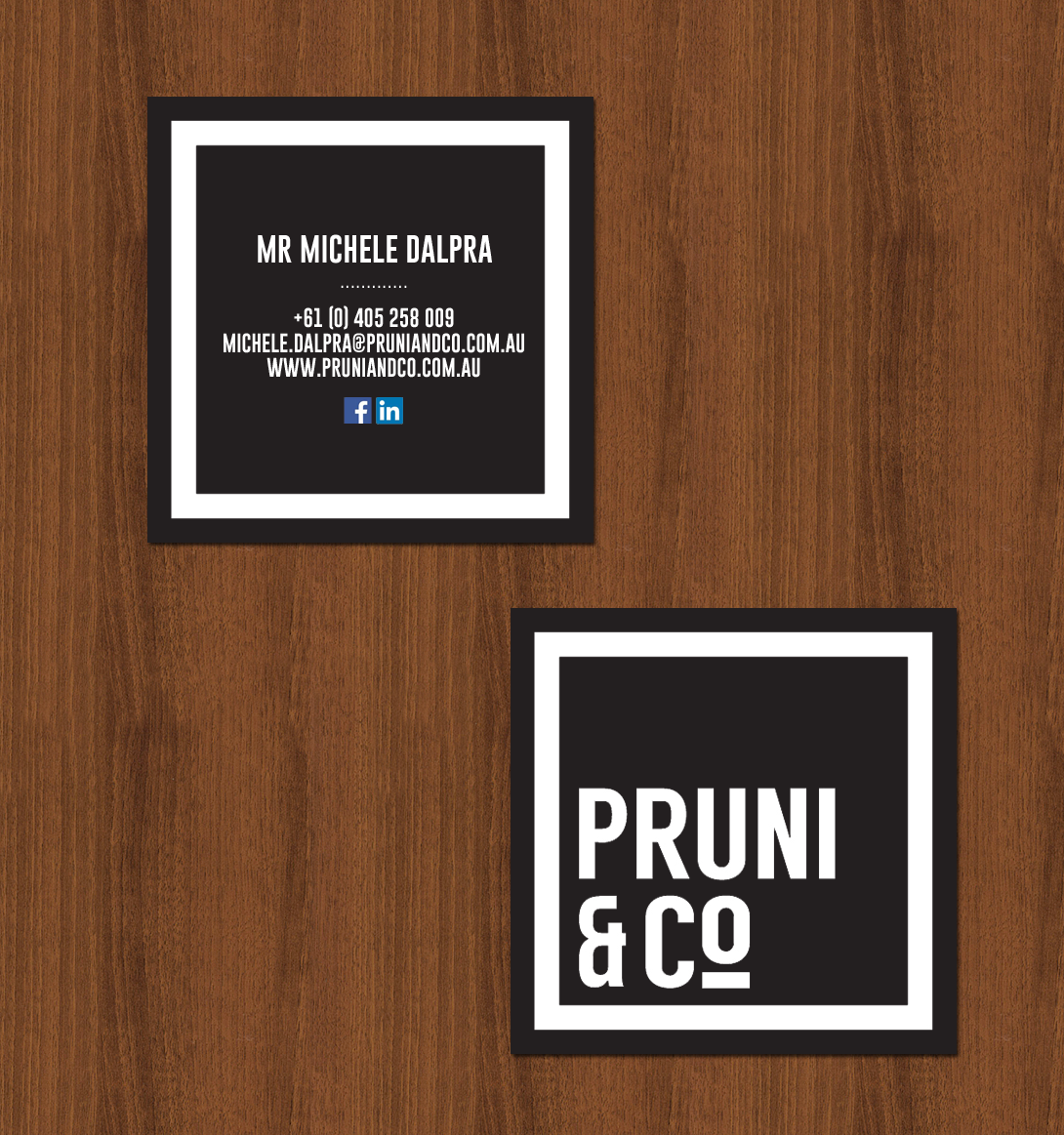 Business Card Design by chandrayaan.creative for Pruni and Co | Design #21689750