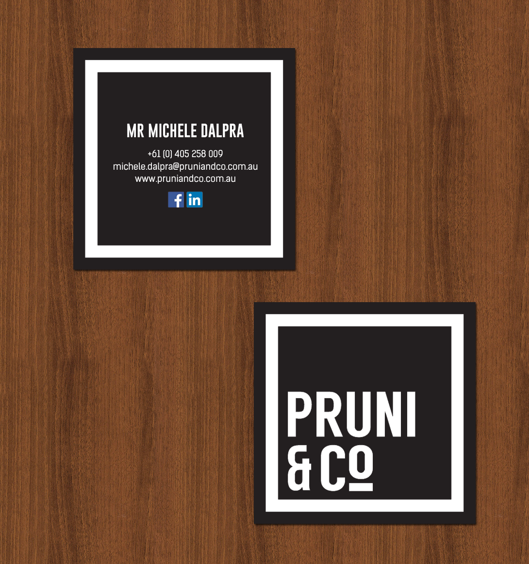 Business Card Design by chandrayaan.creative for Pruni and Co | Design #21689751