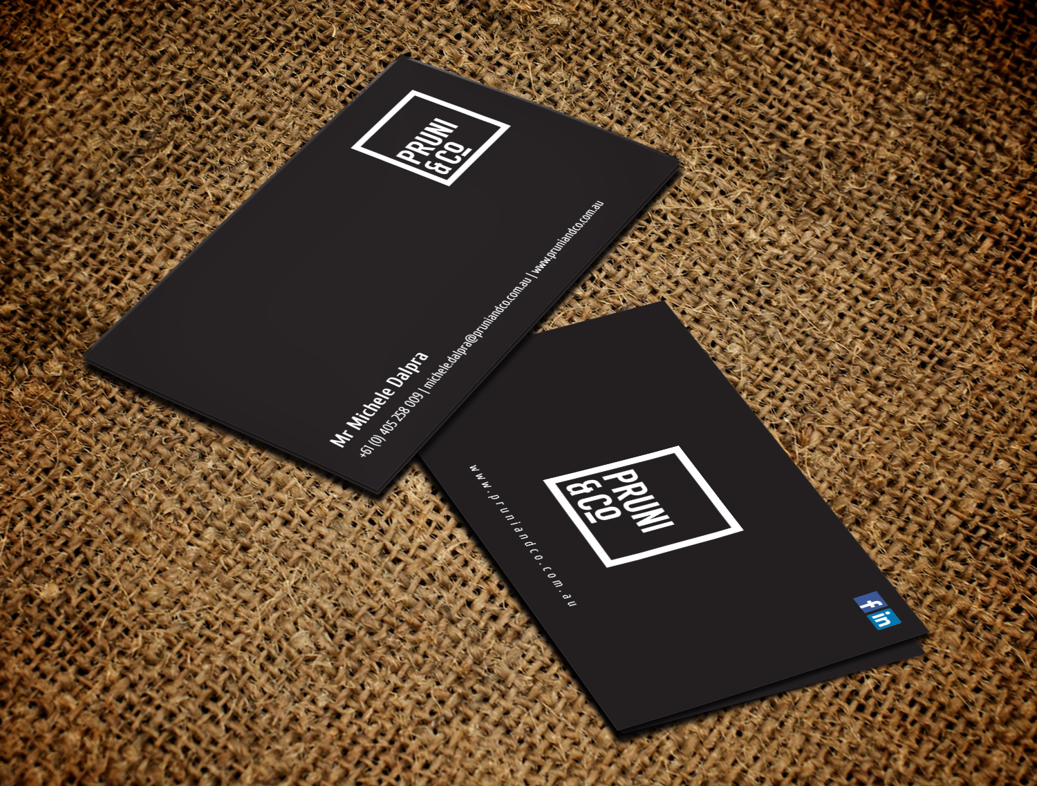 Visitenkarten-Design von chandrayaan.creative für Pruni and Co | Design #21689752