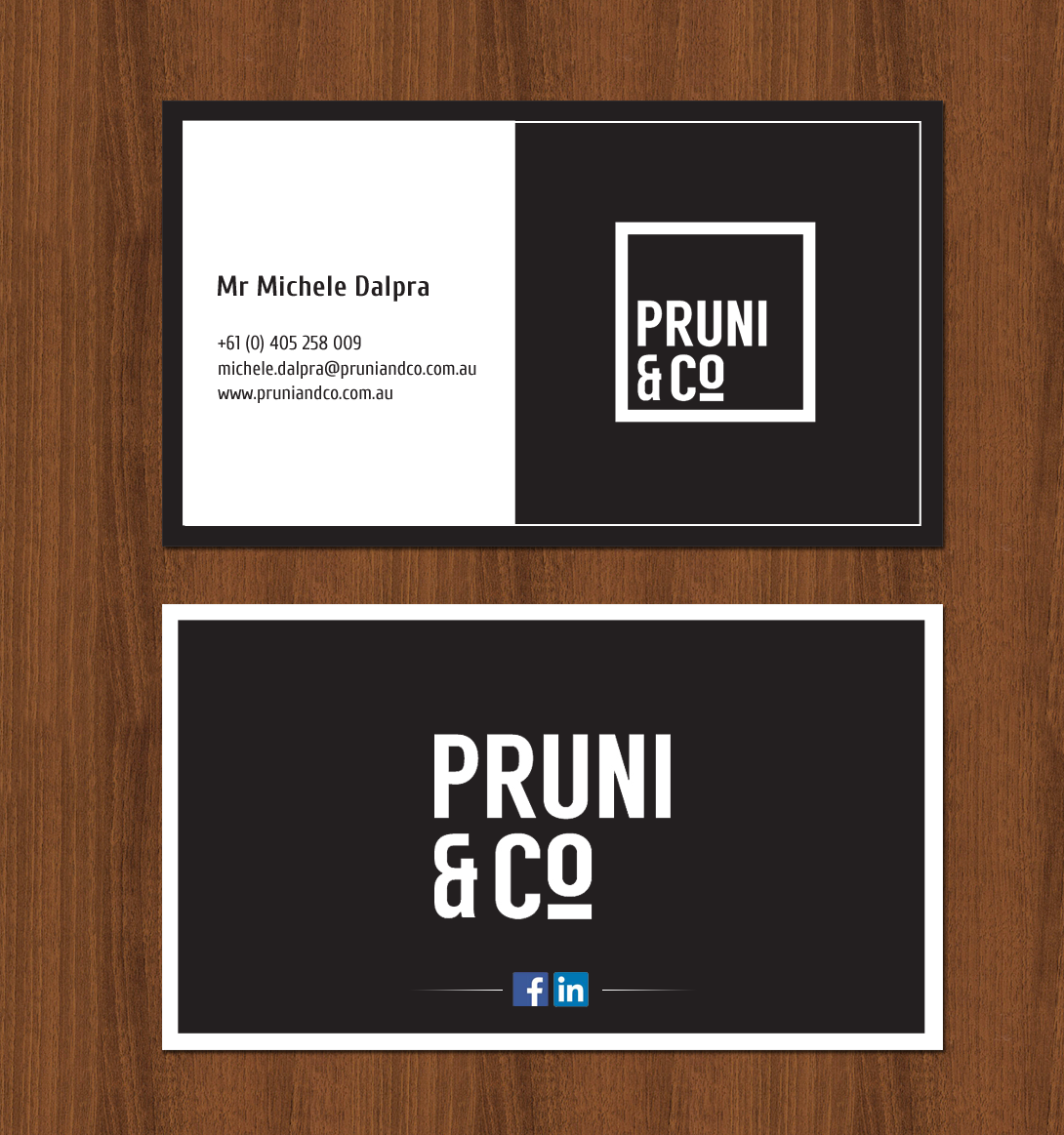 Business Card Design by chandrayaan.creative for Pruni and Co | Design #21689758