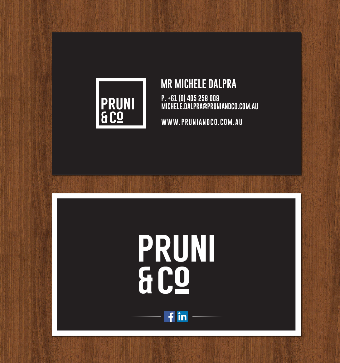 Business Card Design by chandrayaan.creative for Pruni and Co | Design #21689759