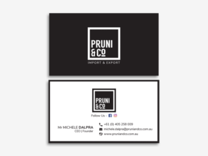 Pruni and Co Business Card Design  | Visitenkarten-Design von Moumita_