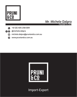 Business Card Design by orlaslim for Pruni and Co | Design: #21665678