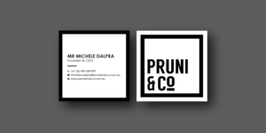 Business Card Design by Bold Pixels for Pruni and Co | Design: #21660098