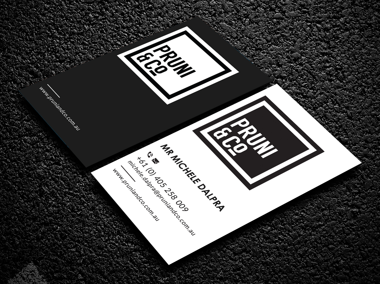 Business Card Design by Bold Pixels for Pruni and Co | Design #21661325