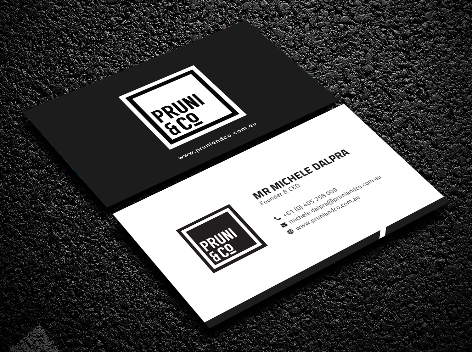 Design de Carte de Visite par Bold Pixels pour Pruni and Co | Design #21661387