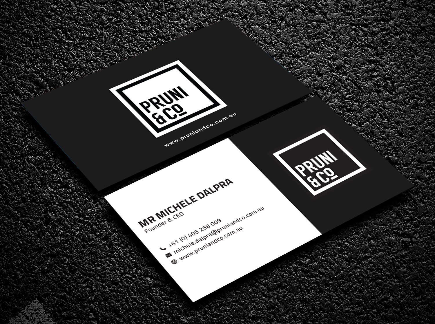Business Card Design by Bold Pixels for Pruni and Co | Design #21661486