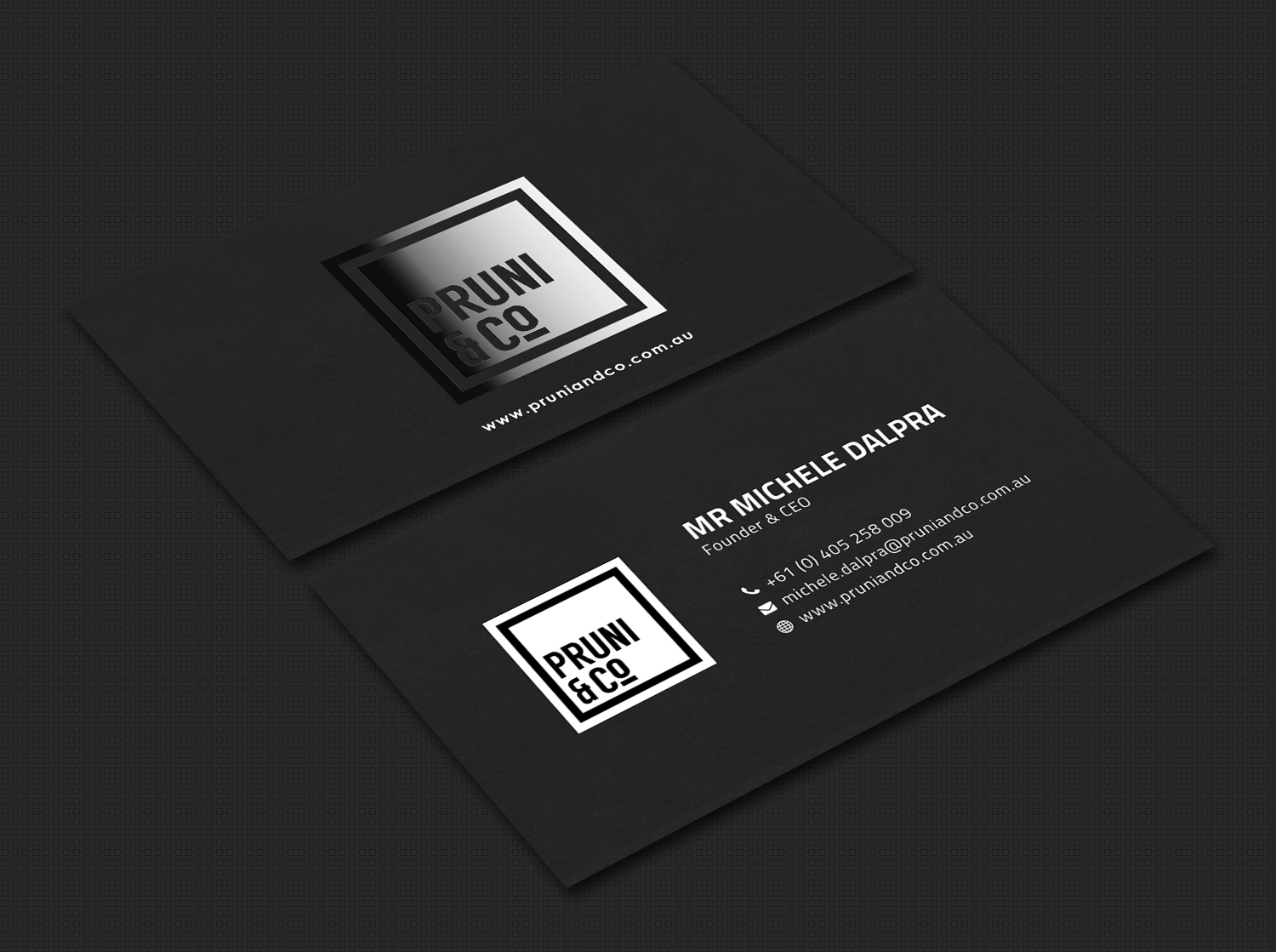 Business Card Design by Bold Pixels for Pruni and Co | Design #21661572