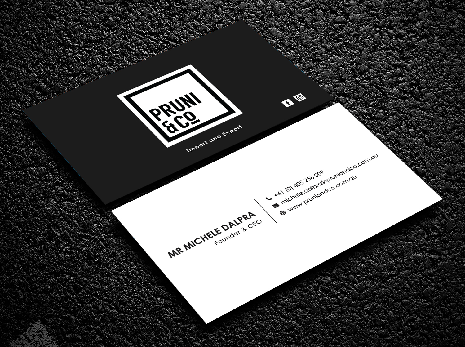 Business Card Design by Bold Pixels for Pruni and Co | Design #21698371