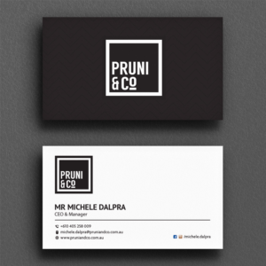 Business Card Design by Sujan4art for Pruni and Co | Design: #21662592