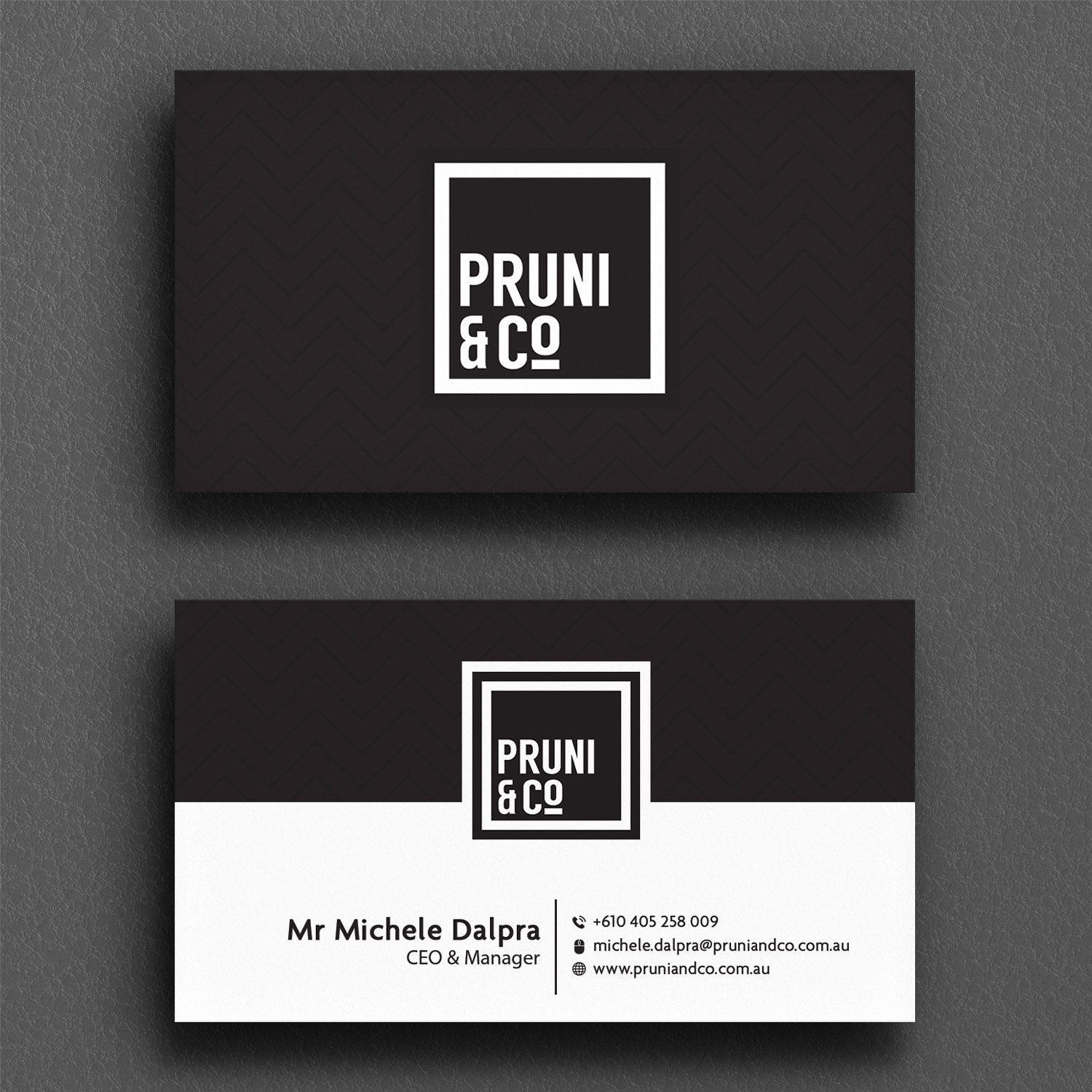 Business Card Design by Sujan4art for Pruni and Co | Design #21662593