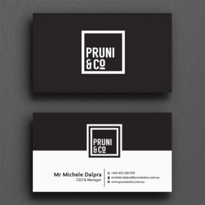 Business Card Design by Sujan4art for Pruni and Co | Design: #21662593