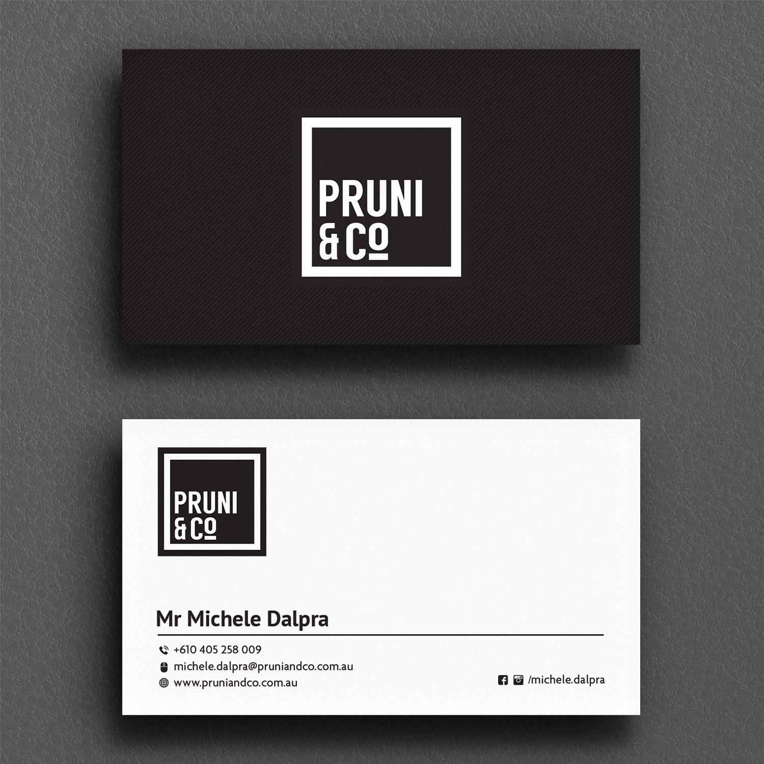 Business Card Design by Sujan4art for Pruni and Co | Design #21662600