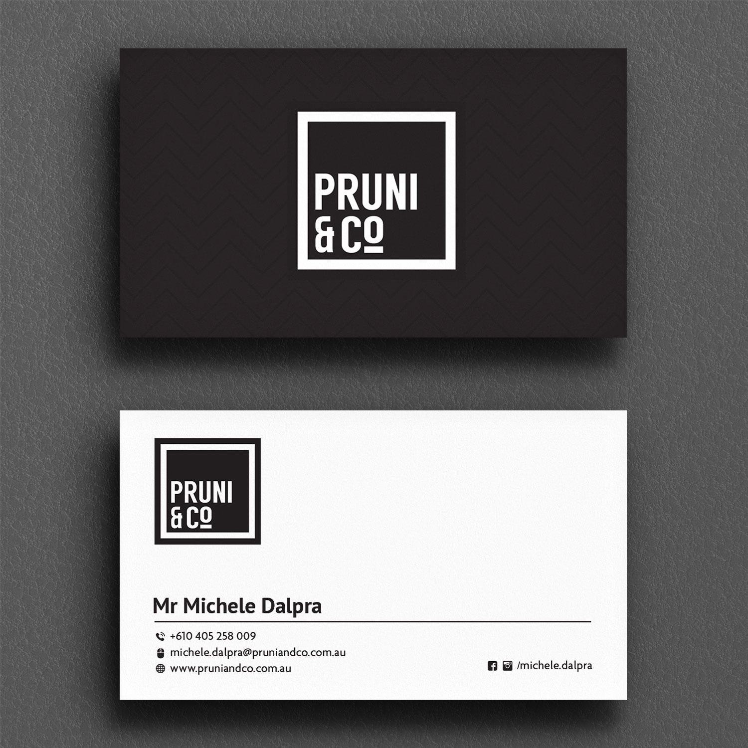 Business Card Design by Sujan4art for Pruni and Co | Design #21662601