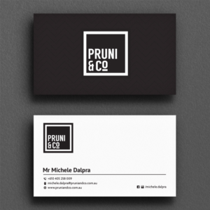 Business Card Design by Sujan4art for Pruni and Co | Design: #21662601