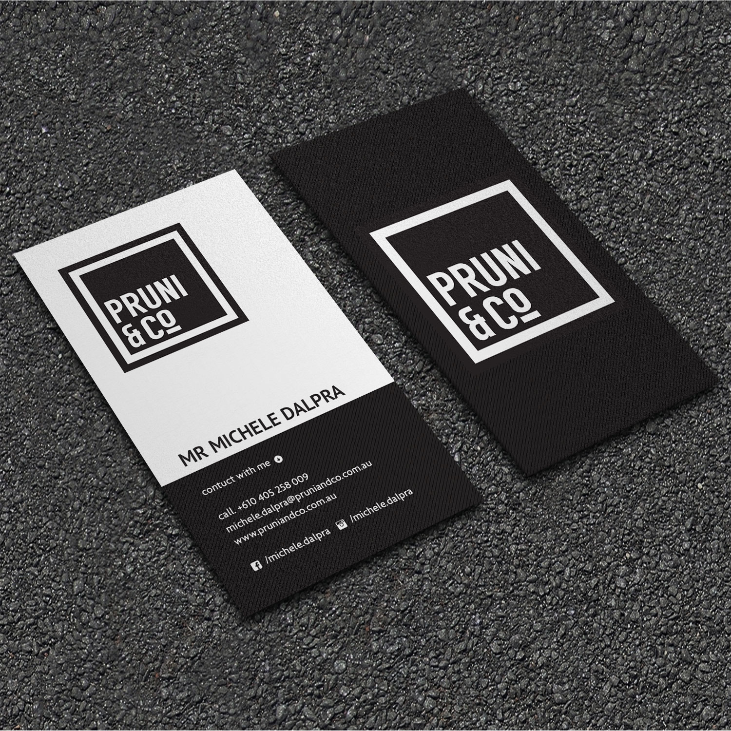 Business Card Design by Sujan4art for Pruni and Co | Design #21662603