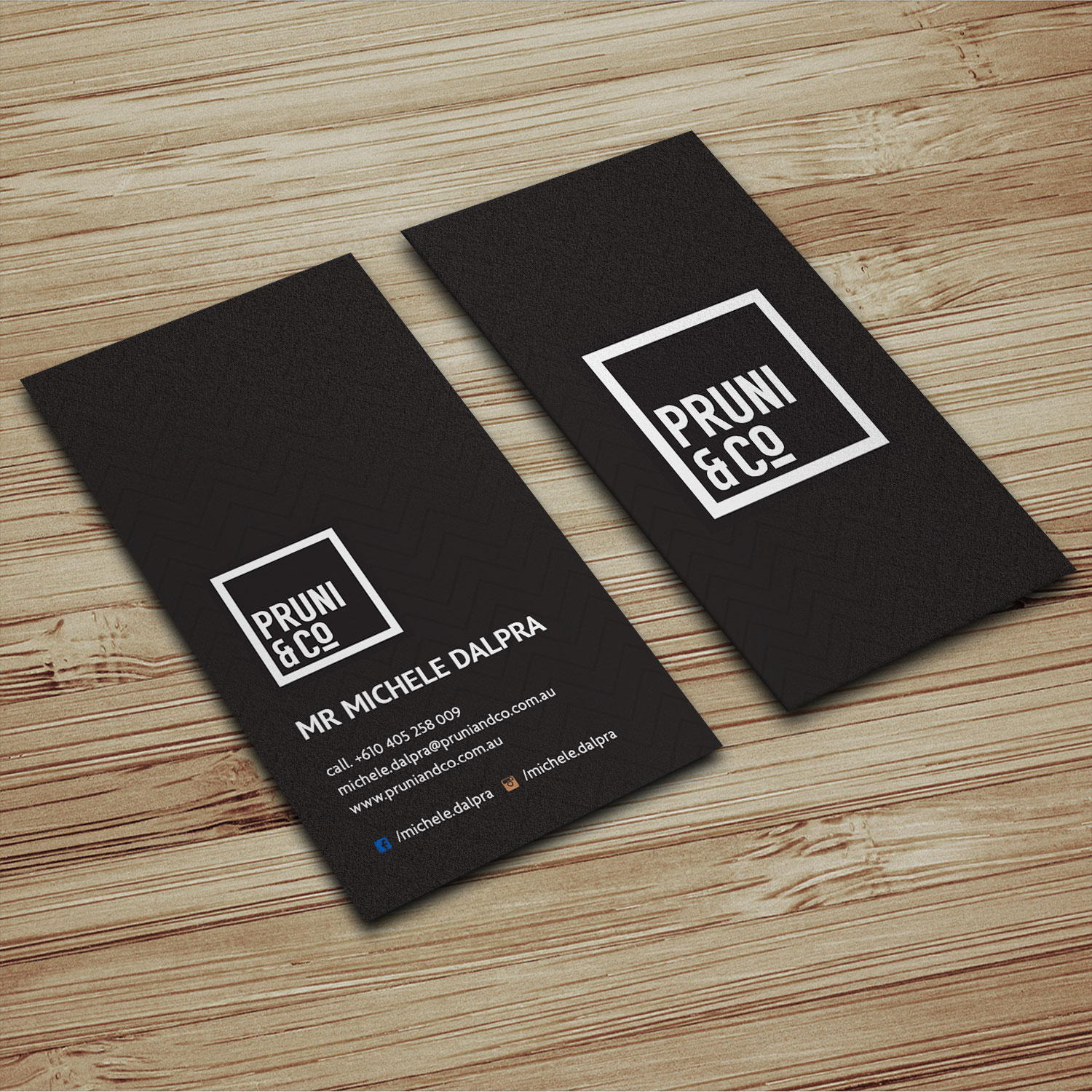Business Card Design by Sujan4art for Pruni and Co | Design #21662614