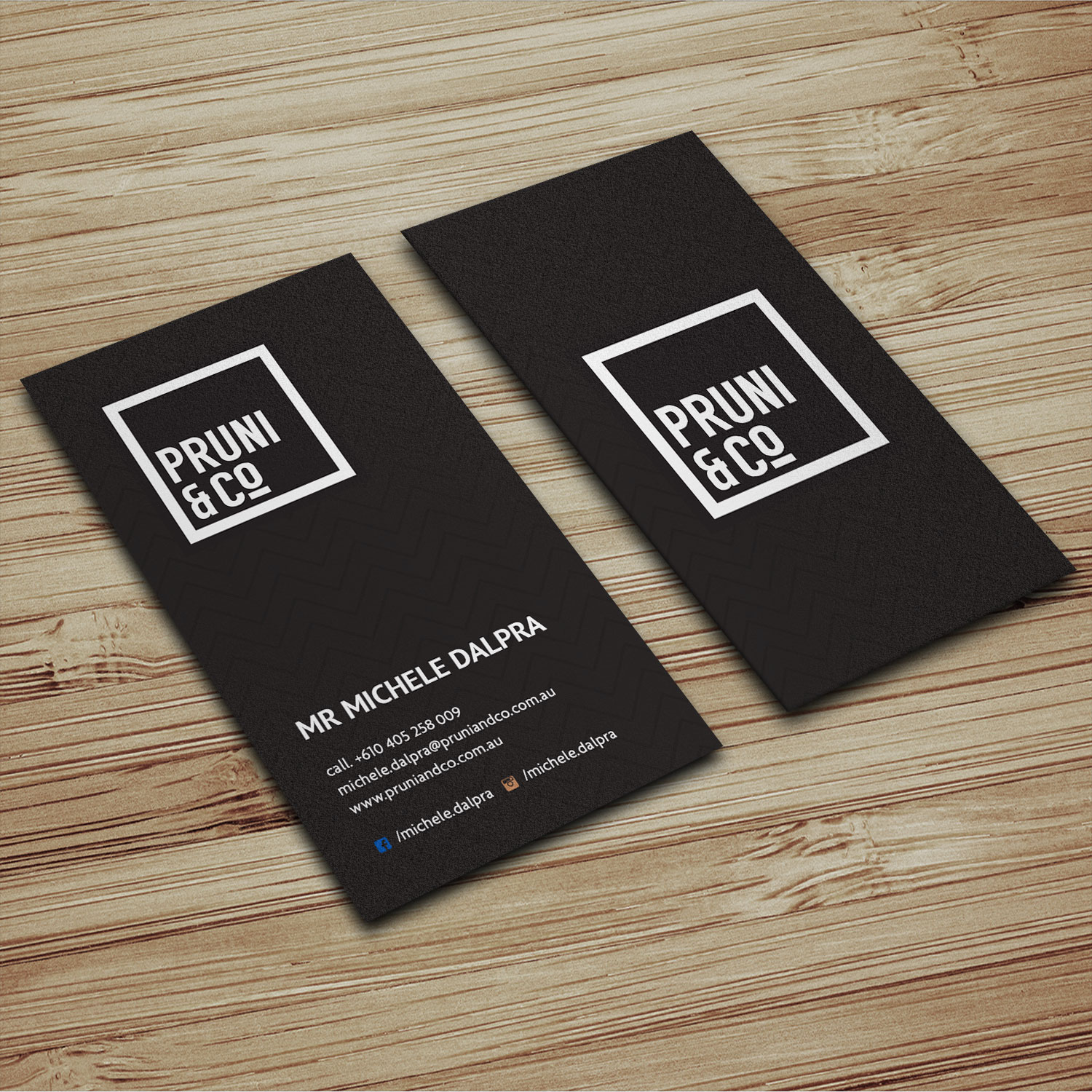 Business Card Design by Sujan4art for Pruni and Co | Design #21662616