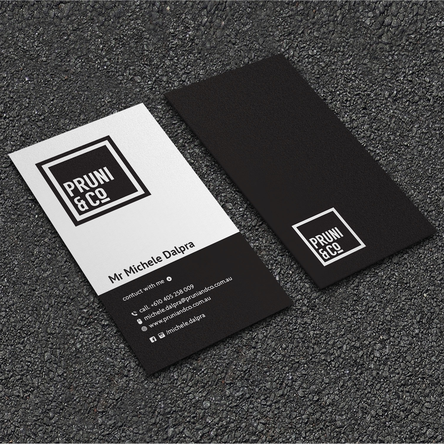 Business Card Design by Sujan4art for Pruni and Co | Design #21662628