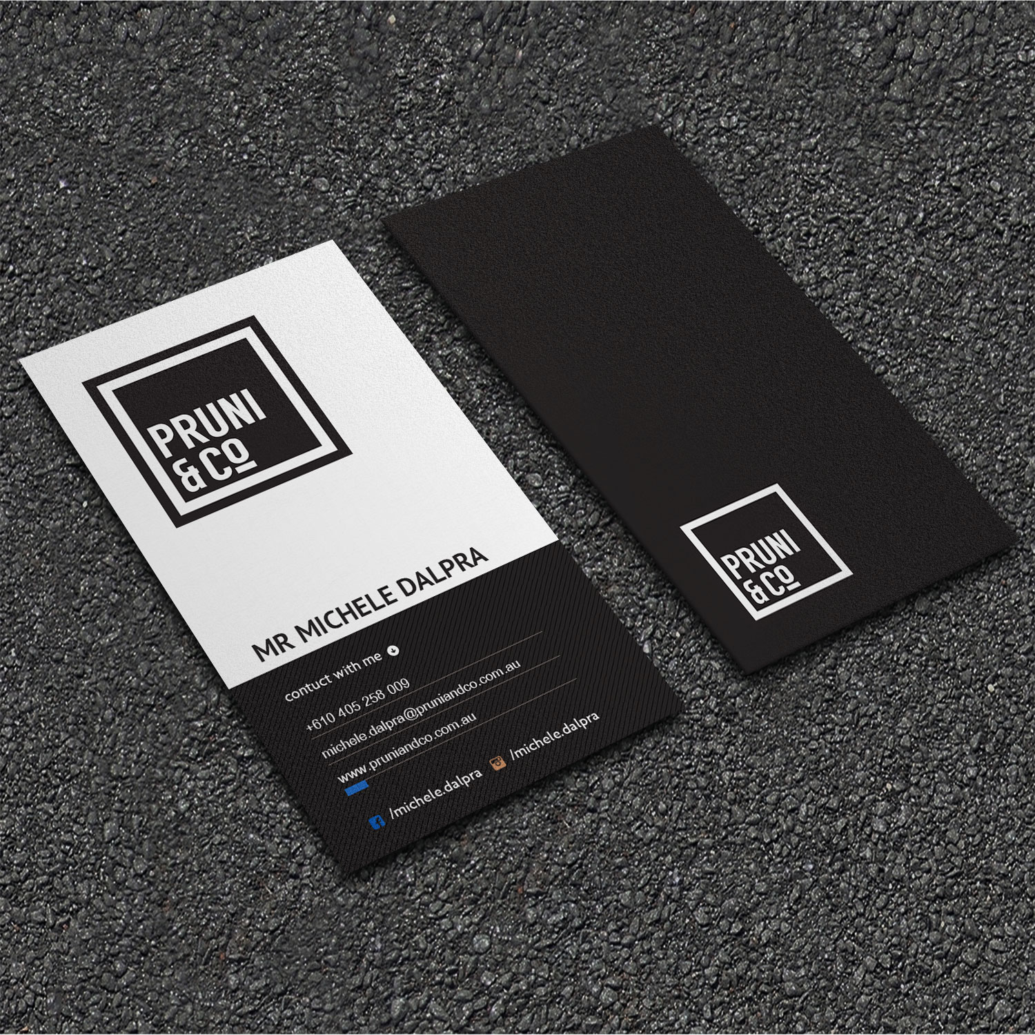 Business Card Design by Sujan4art for Pruni and Co | Design #21662631