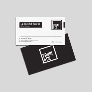 Business Card Design by Sujan4art for Pruni and Co | Design: #21662635