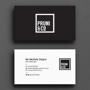 Business Card Design by Sujan4art for Pruni and Co | Design: #21662640