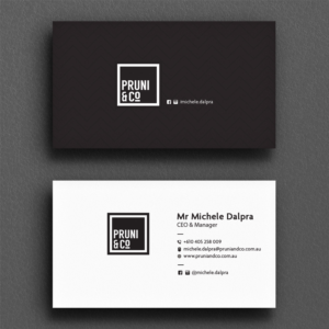Business Card Design by Sujan4art for Pruni and Co | Design: #21662648