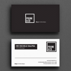 Business Card Design by Sujan4art for Pruni and Co | Design: #21662649