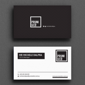 Business Card Design by Sujan4art for Pruni and Co | Design: #21662650