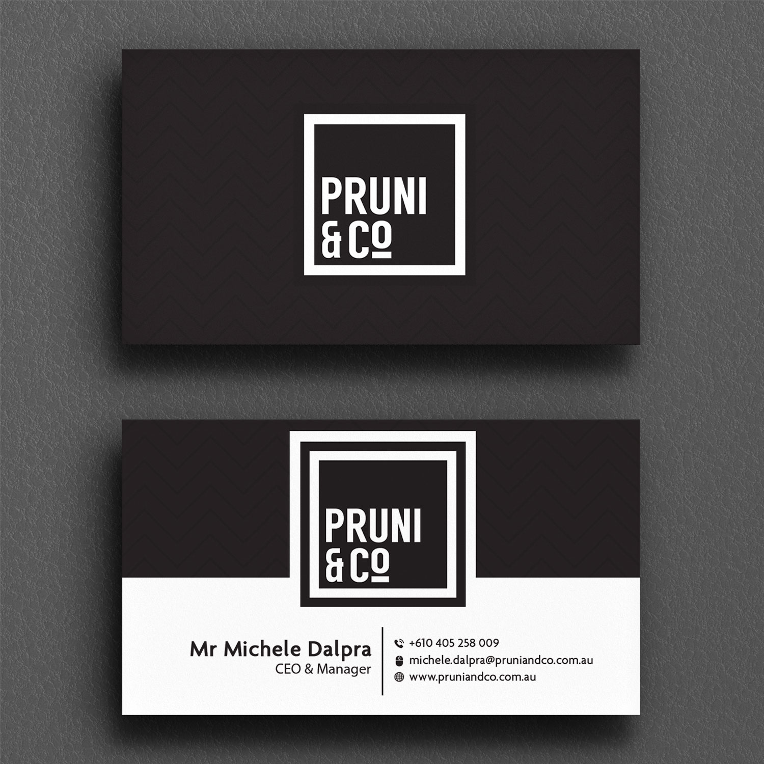 Business Card Design by Sujan4art for Pruni and Co | Design #21662651