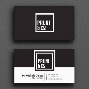 Business Card Design by Sujan4art for Pruni and Co | Design: #21662651
