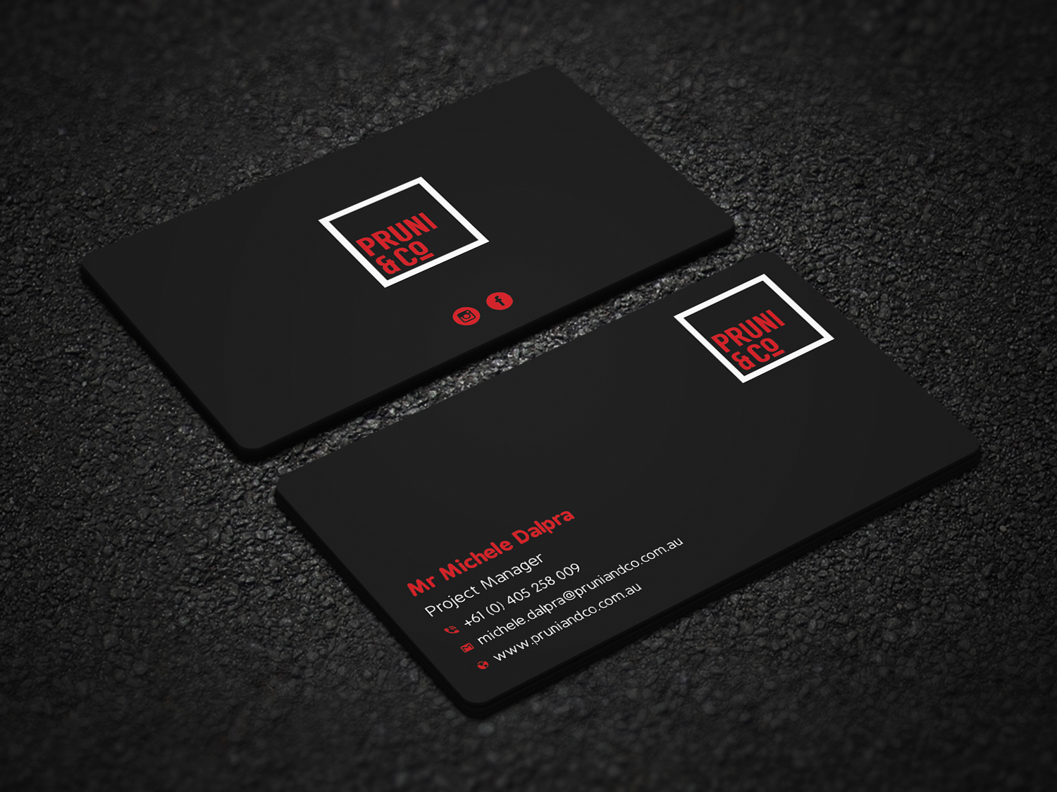 Business Card Design by Uttom 2 for Pruni and Co | Design #21667471