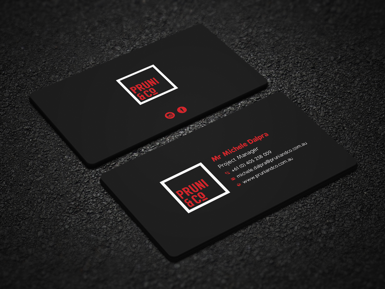 Business Card Design by Uttom 2 for Pruni and Co | Design #21667473