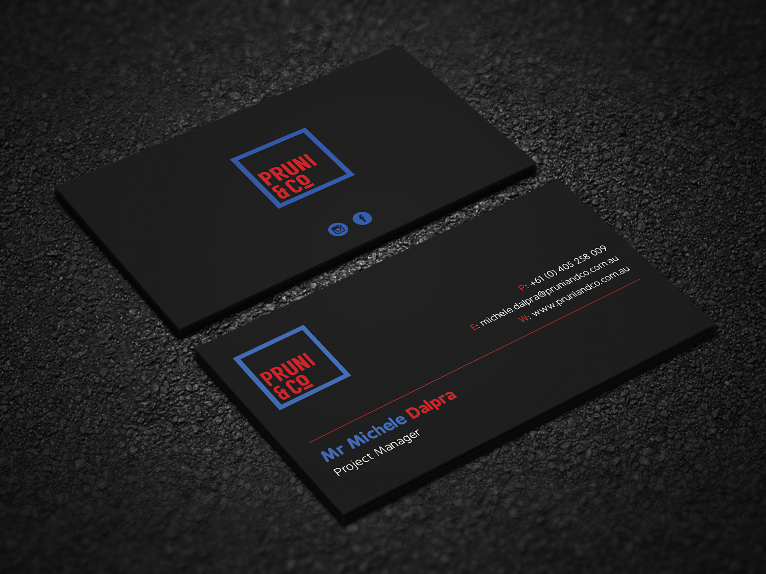 Business Card Design by Uttom 2 for Pruni and Co | Design #21668695