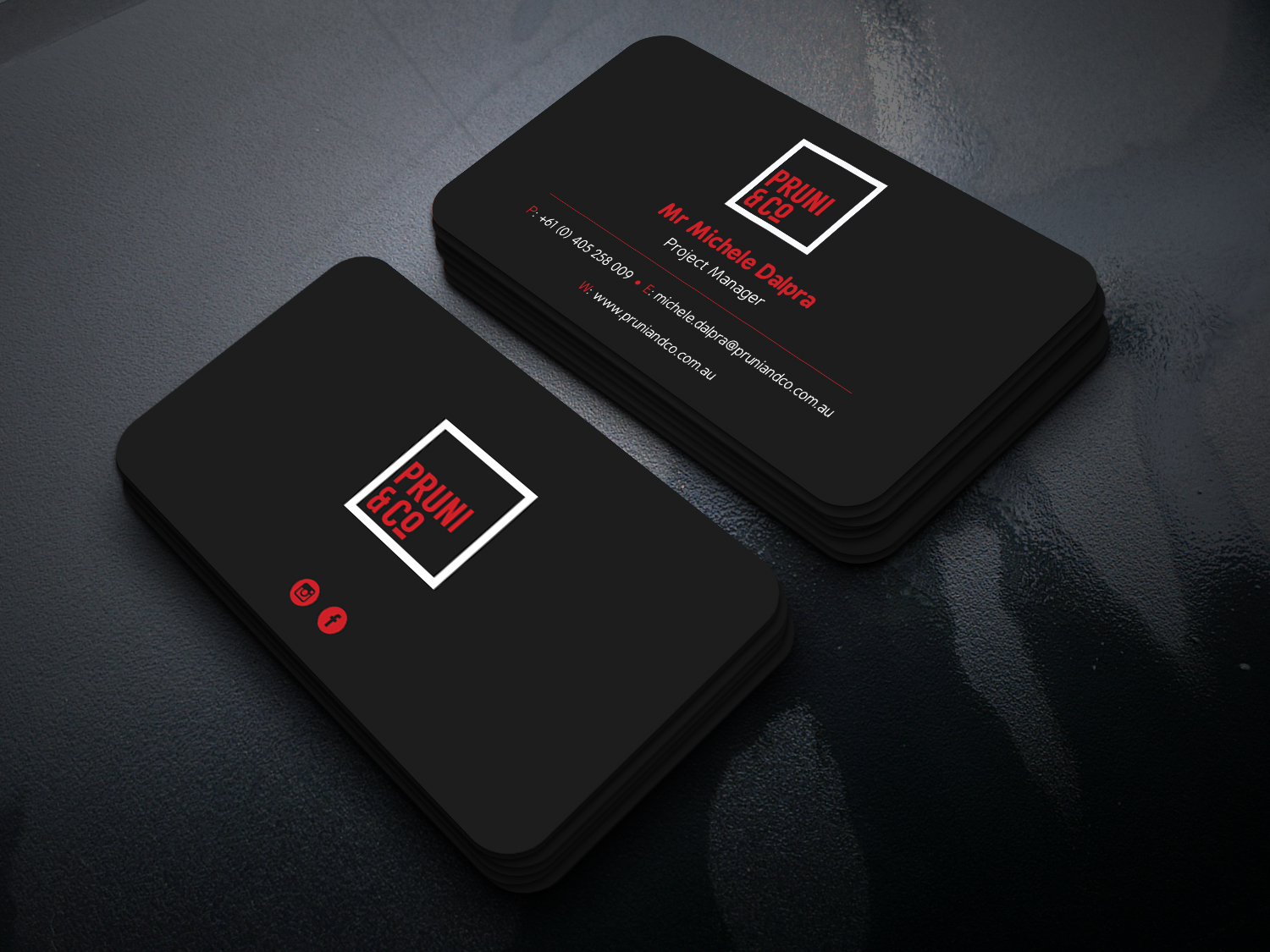 Business Card Design by Uttom 2 for Pruni and Co | Design #21668696