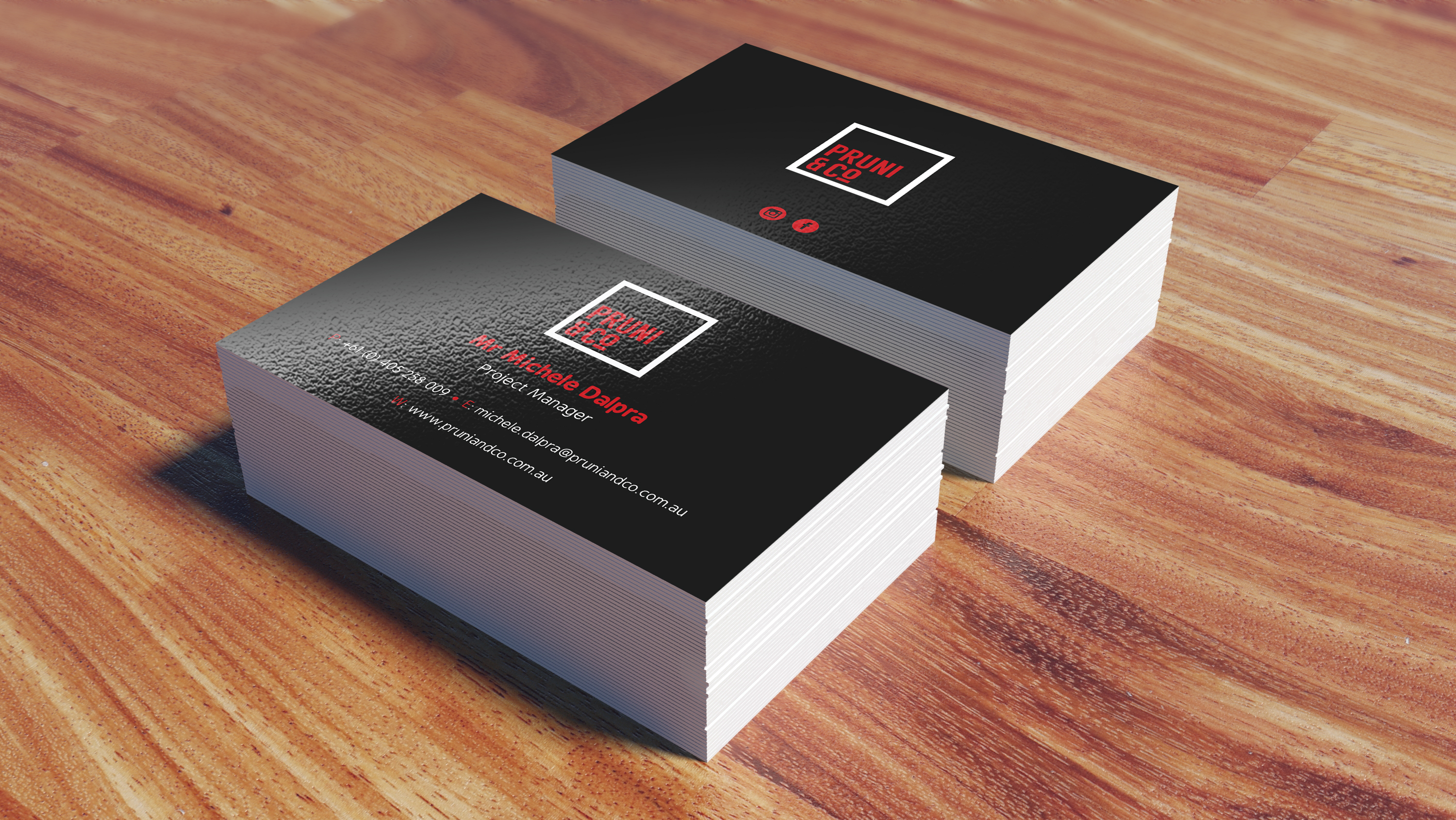 Business Card Design by Uttom 2 for Pruni and Co | Design #21668697