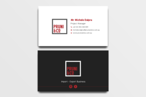 Business Card Design by Uttom 2 for Pruni and Co | Design: #21668913