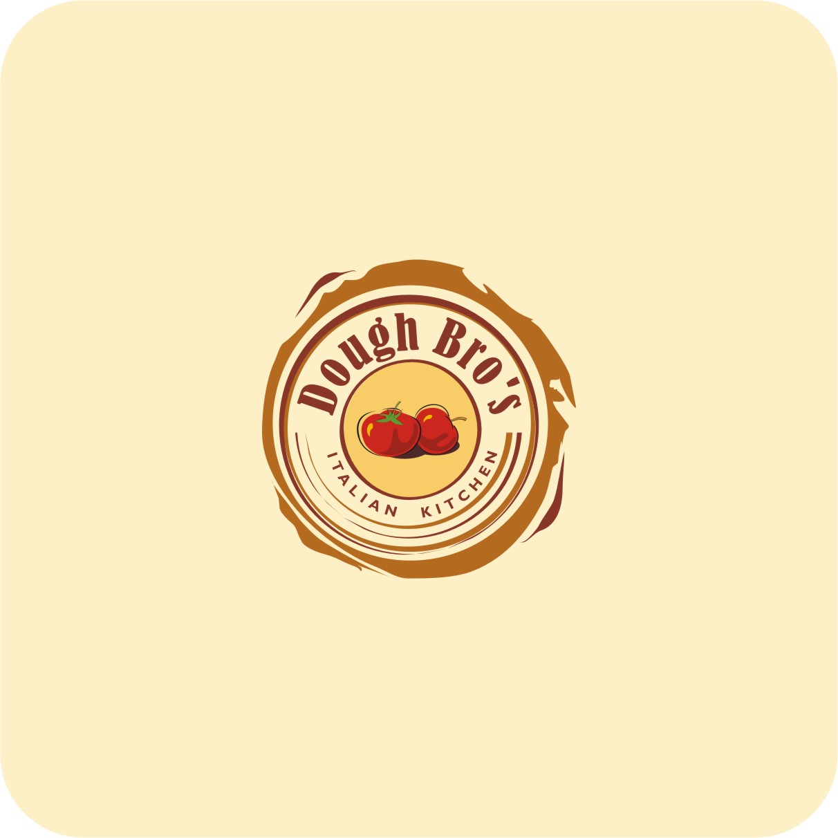 Calzone and pizza restautant logo 2 Logo Designs for Dough Bro's