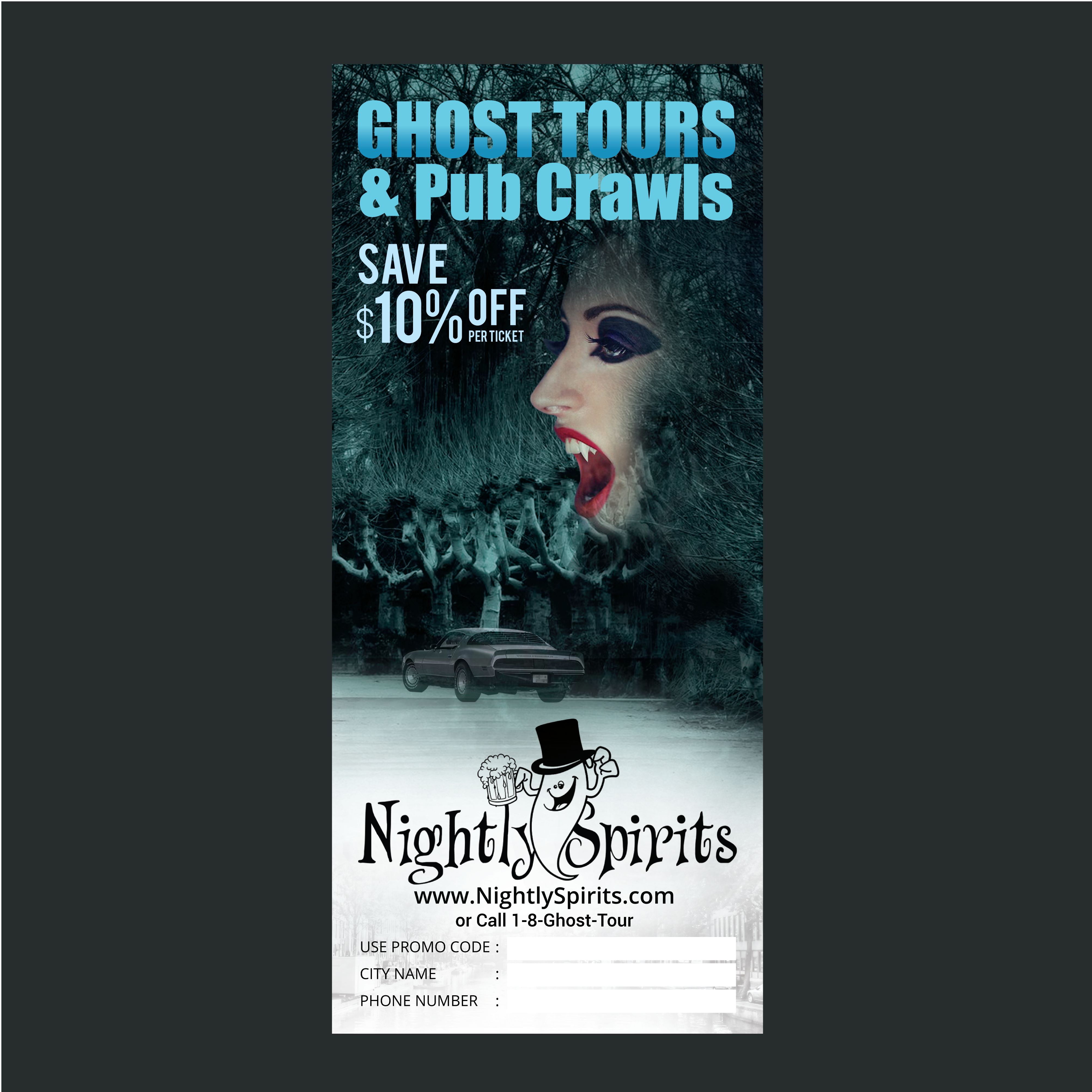 Flyer Design by fastdesign360 for Nightly Spirits | Design #21666546