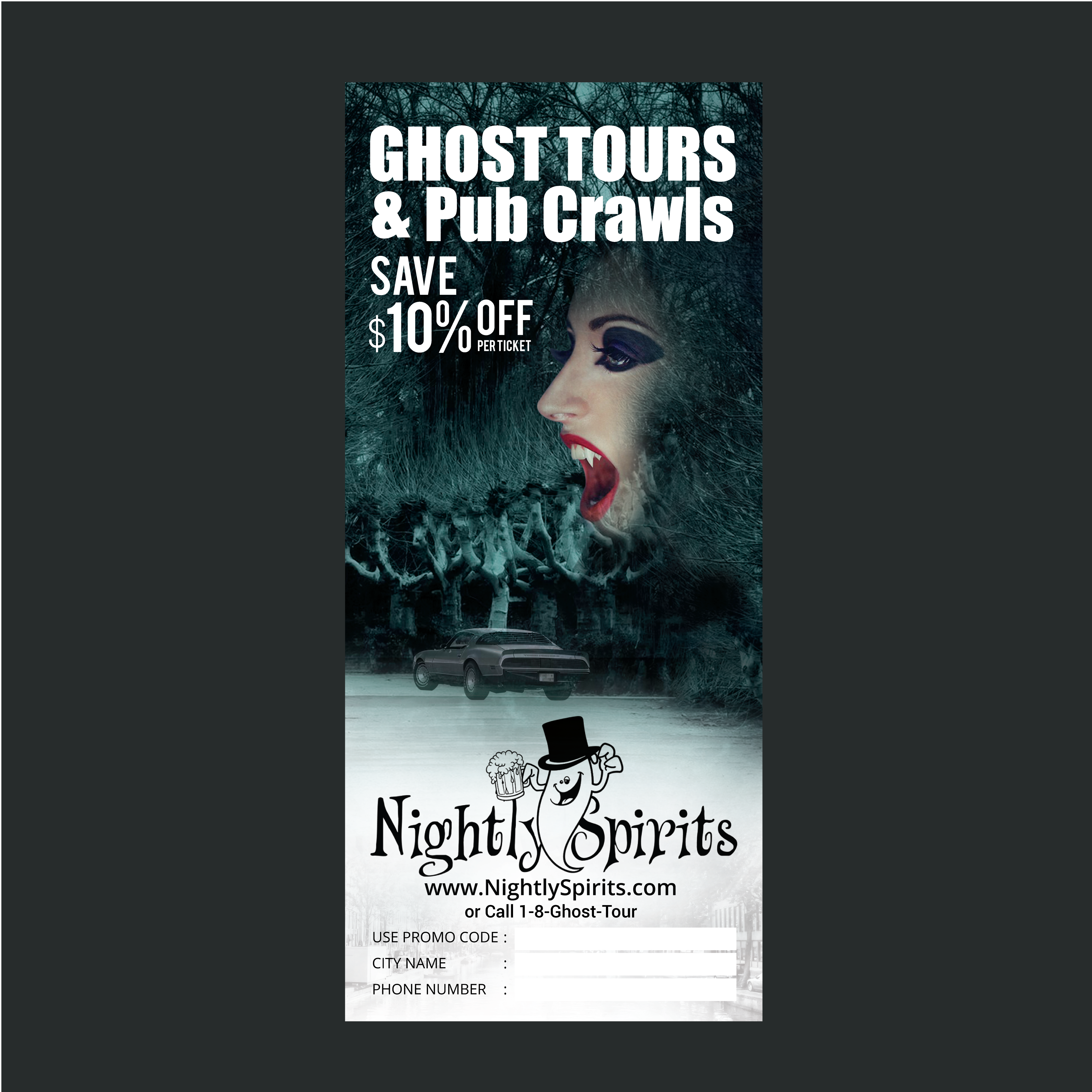 Flyer Design by fastdesign360 for Nightly Spirits | Design #21666627